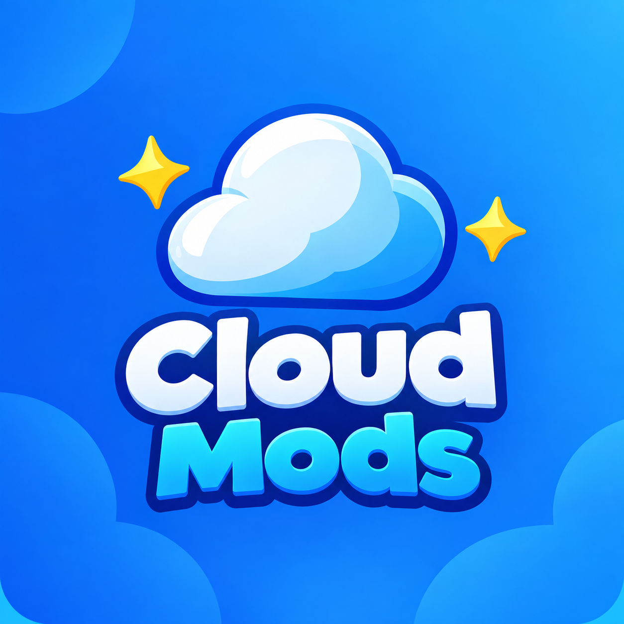 Oficjalna grafika Cloud Mods: chmura i napis Cloud Mods